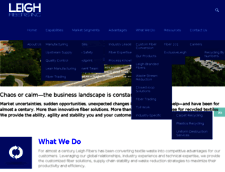 leighfibers.com screenshot