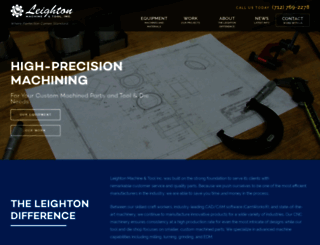 leightonmachine.com screenshot