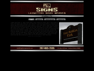 leightonsignworks.com screenshot