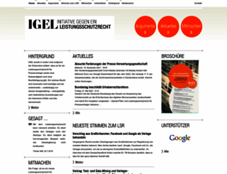leistungsschutzrecht.info screenshot