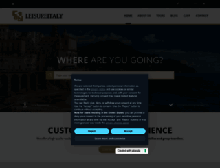 leisure-italy.com screenshot