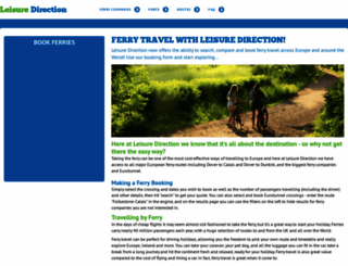 leisuredirection.co.uk screenshot
