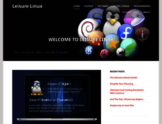 leisurelinux.wordpress.com screenshot