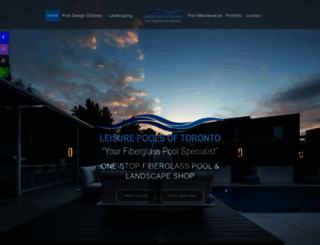 leisurepoolstoronto.ca screenshot