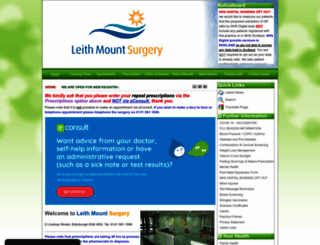 leithmountsurgery.co.uk screenshot