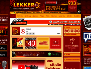 lekkerfm.com screenshot