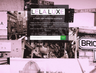 lelaluxe.com screenshot