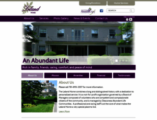 lelandhome.org screenshot