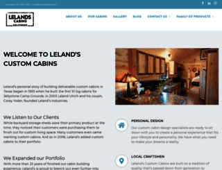 lelandscabins.com screenshot