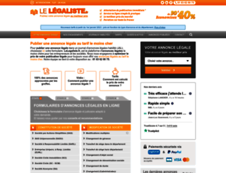 lelegaliste.fr screenshot