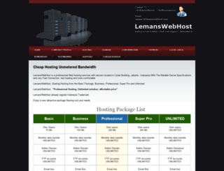 lemanswebhost.com screenshot