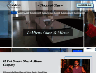 lemieuxglassandmirror.com screenshot