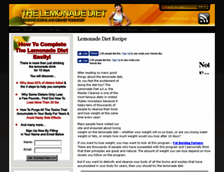 lemonadedietrecipe.org screenshot