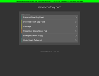 lemonchutney.com screenshot