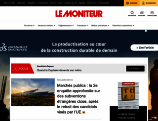 lemoniteur.fr screenshot
