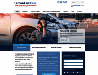 lemonlawcase.com screenshot