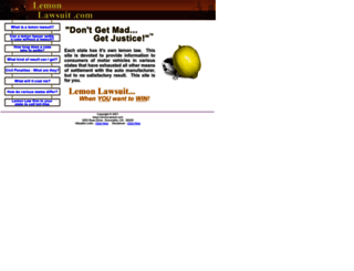 lemonlawsuit.com screenshot