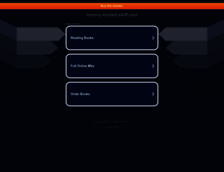 lemony-snicket-stuff.com screenshot