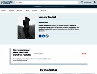 lemonysnicketlibrary.com screenshot