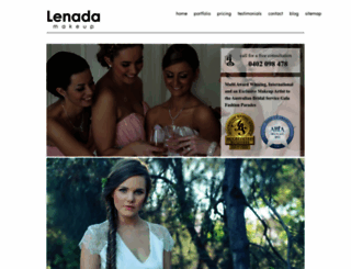 lenadamakeup.com.au screenshot