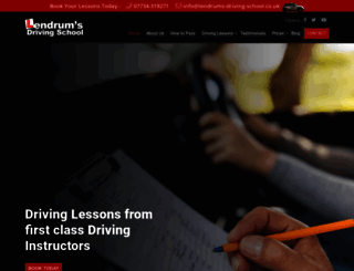 lendrums-driving-school.co.uk screenshot