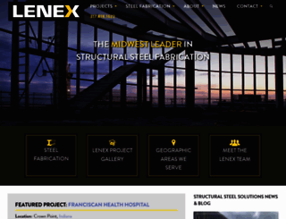 lenexsteel.com screenshot