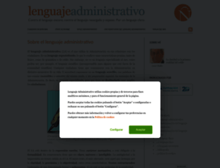 lenguajeadministrativo.com screenshot