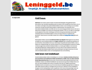 leninggeld.be screenshot