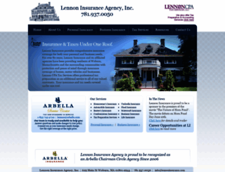 lennoninsurance.com screenshot