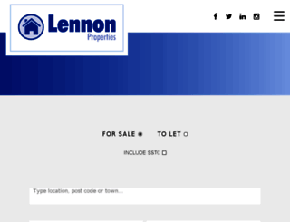 lennonproperties.co.uk screenshot