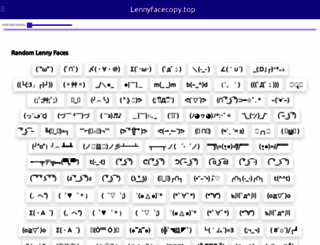 lennyfacecopy.top screenshot