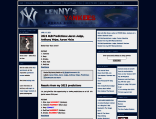 lennysyankees.com screenshot