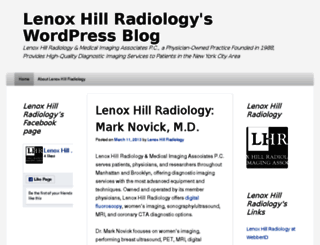 lenoxhillradiology.wordpress.com screenshot