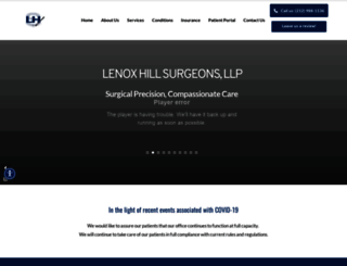 lenoxhillsurgeons.com screenshot