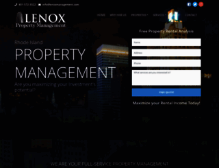 lenoxmanagement.com screenshot
