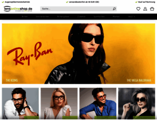 lensonlineshop.de screenshot