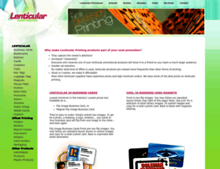 lenticularimageprinting.com screenshot