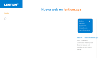 lentium.hol.es screenshot