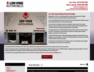 lenvine.com.au screenshot