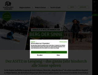leoganger-bergbahnen.at screenshot