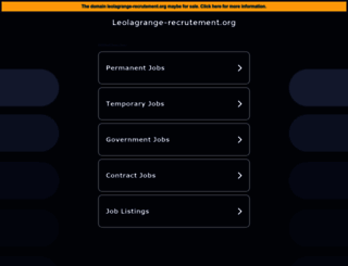 leolagrange-recrutement.org screenshot