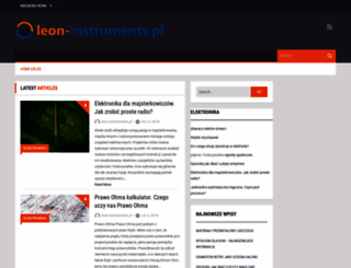 leon-instruments.pl screenshot