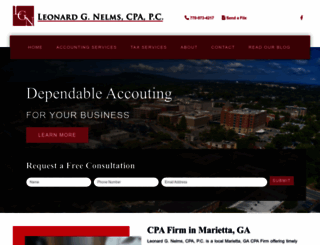 leonardcpa.net screenshot