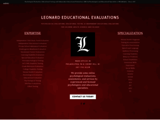 leonardeducationalevaluations.weebly.com screenshot