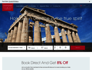 leonardo-hotels-greece.com screenshot