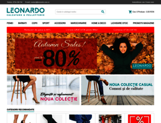leonardo.com.ro screenshot