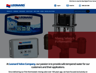 leonardvalve.com screenshot