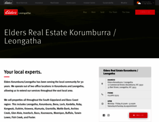 leongatha.eldersrealestate.com.au screenshot