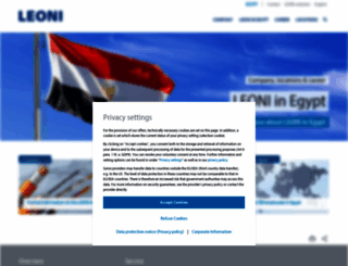 leoni-egypt.com screenshot
