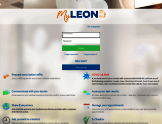 leonmediconnect.com screenshot